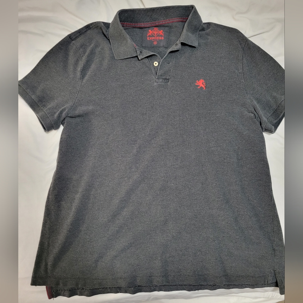 XL Men's Express gray polo